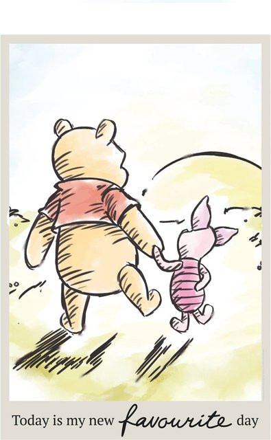 Komar Wandbild Winnie Pooh Today Paper Poster, Multicolor, Breite: 50 cm, Höhe: 70 cm - Bild 1