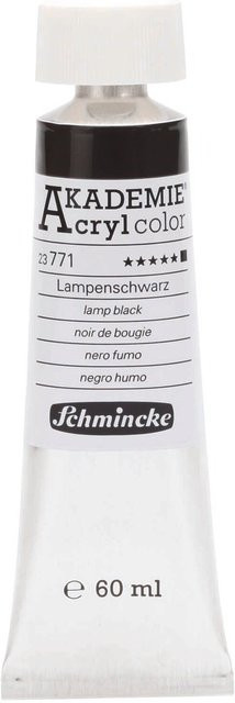 Schmincke Akademie Acrylcolor Lampenschwarz 60ml - Bild 1