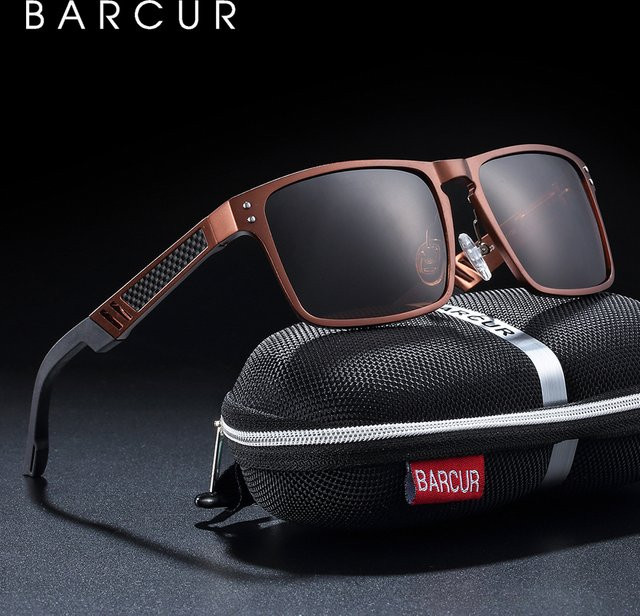BARCUR Sonnenbrille, Aluminium, Vollrand, polarisiert, Unisex - Bild 1