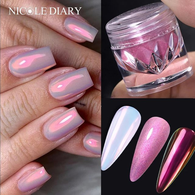 NICOLE DIARY Aurora Nagelpulver Pigment, Metallic, M007 - Bild 1