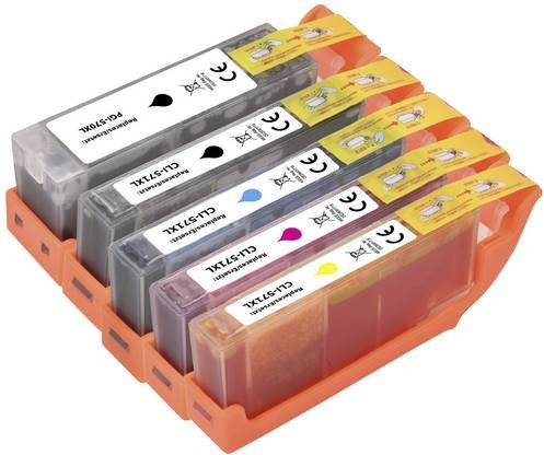 Renkforce Druckerpatronen Kombi-Pack kompatibel mit Canon PGI-570PGBK XL, CLI-571BK XL, CLI-571C XL, CLI-571M XL und CLI-571Y XL, Mehrfarbig - Bild 1