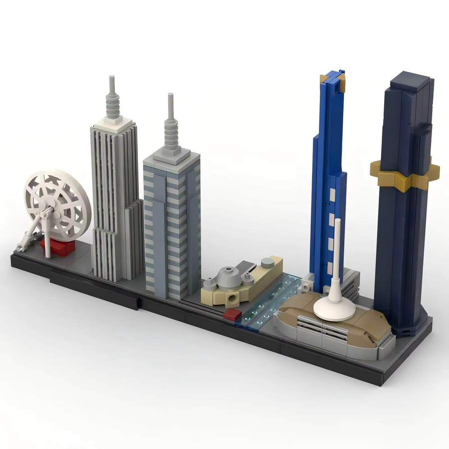 MOC Stadt-Wahrzeichen Skyline-Architektur Bausteine Spielzeug - Bild 3