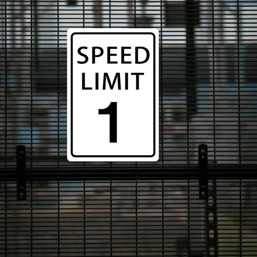 Hello Young Speed Limit 1 Metallschild Vintage Wandkunst, B/H: 30,5 x 20,3 cm - Bild 4