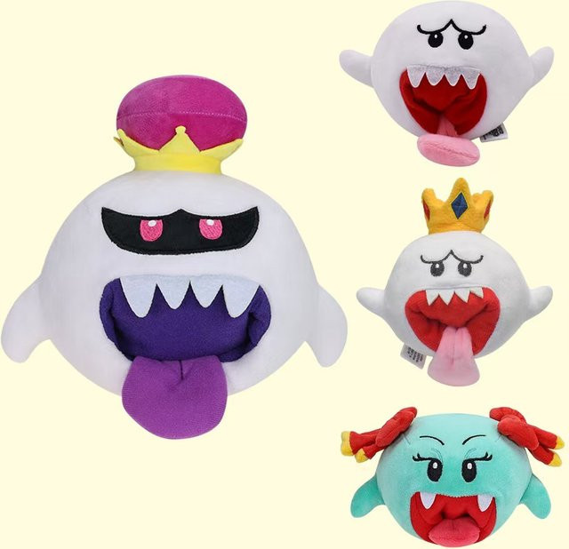 TAKARA TOMY Super Mario Boo-Plüschfigur, Stoffpuppe, Weiß - Bild 1