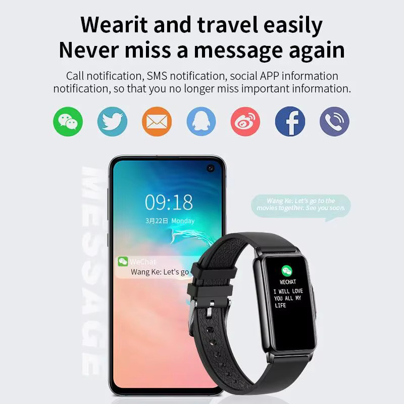LIGE Smartwatch, Schwarz, Silikon, Unisex, wasserdicht - Bild 2