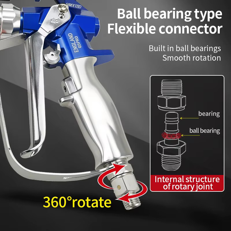 Contractor GRC 4-Finger Airless Farbspritzpistole mit 24.8MP und Schutzsensorlicht für Hochdruck-Farbspritzarbeiten, Spitze 517 - Bild 4