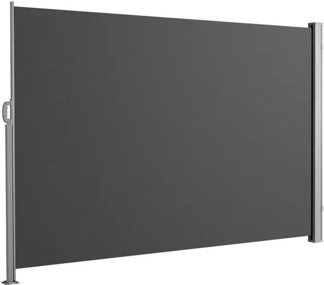 Floordirekt Seitenmarkise ausziehbar aus Aluminium und Polyester in Anthrazit, B/H: 350 x 180 cm - Bild 1