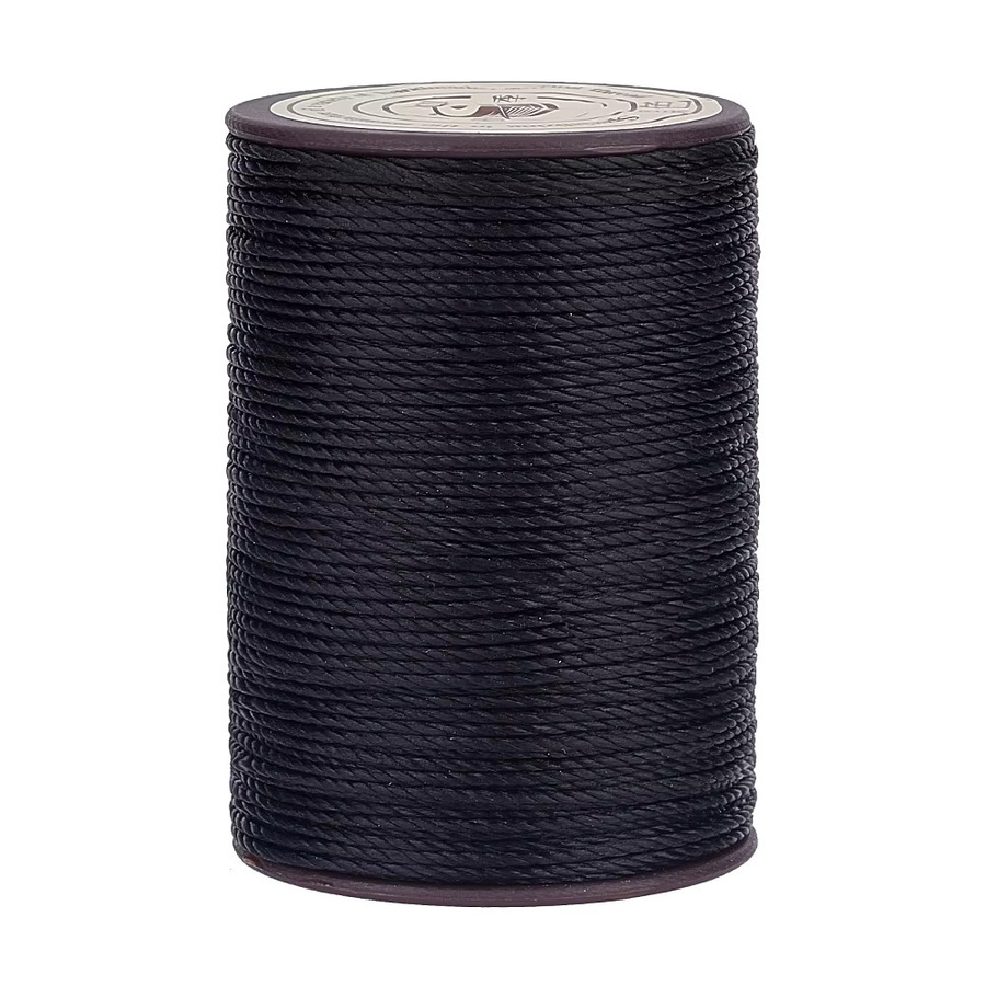 Runde Polyestergarnschnur für Mikro-Makramee und Lederarbeiten, Schwarz, Durchmesser: 0,8 mm - Bild 6