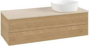 V&B Waschtischunterschrank Antao mit Beleuchtung, Farbe Honey Oak, B/T/H: 120 x 50 x 50 cm - Bild 1