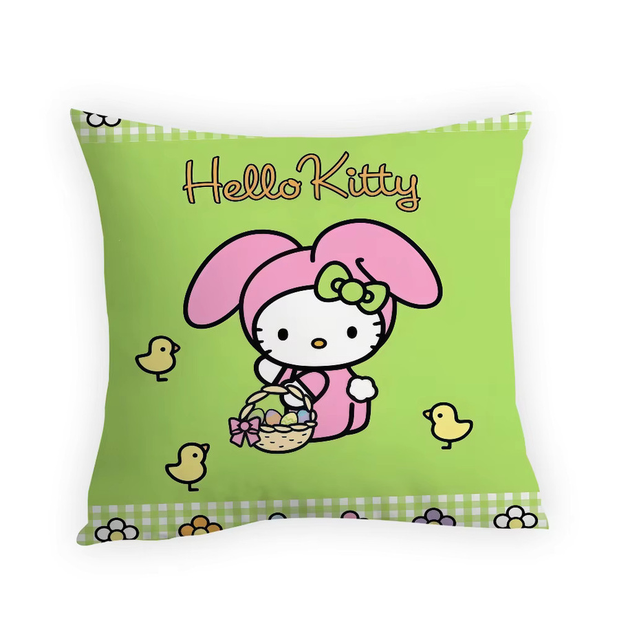 Sanrio Hello Kitty Kawaii Kissenbezug mit Cartoon-Katzen-Design für Sofa und Wohnzimmer - Bild 6