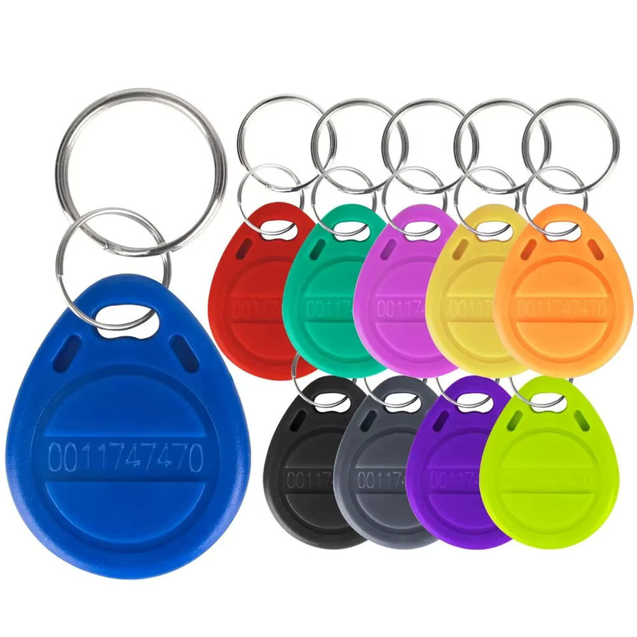 5YOA RFID-Schlüsselanhänger 125 kHz TK4100 EM4100 Proximity Smart Secure Access Control ID Token Tag, 100 Stück, mehrfarbig - Bild 2
