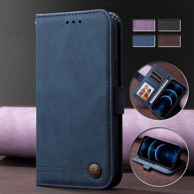 Magnetische Leder Handyhülle mit Lanyard und Brieftasche für Realme 11 11x 9i 10 Pro Plus 5G in Schwarz - Bild 1