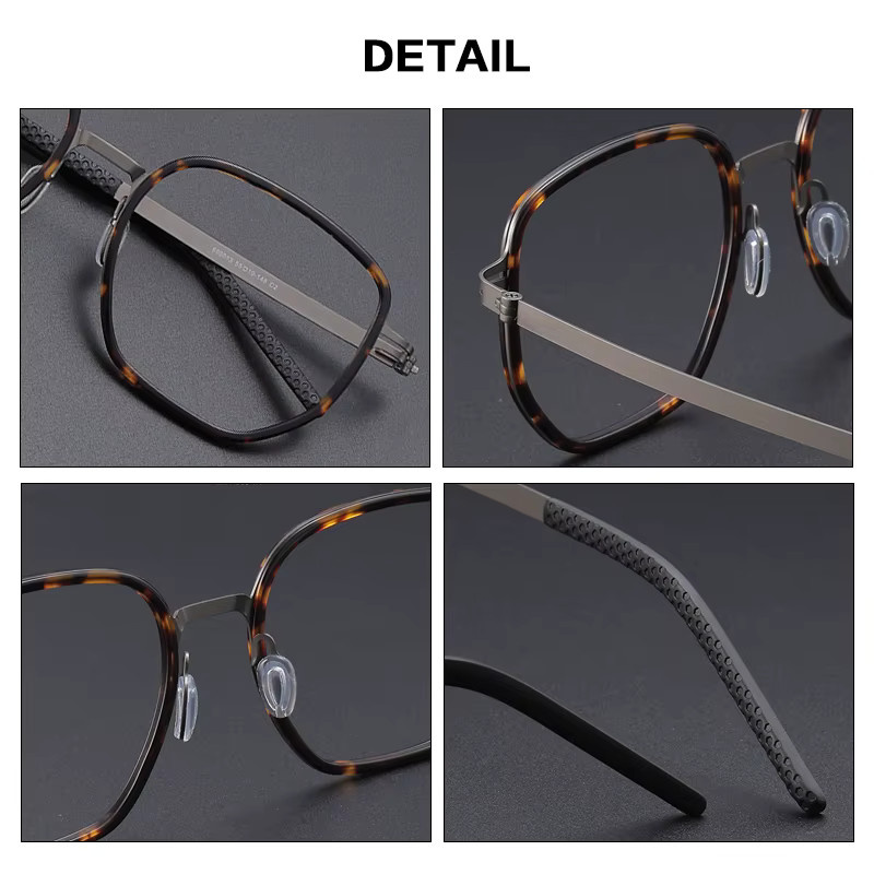 Gatenac Lesebrille, Titan, Vollrand, Aviator, Unisex - Bild 2