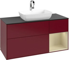 V&B Waschtischunterschrank Finion in Grau lackiert, Breite: 120 cm, Tiefe: 50,1 cm, Höhe: 50,1 cm - Bild 1