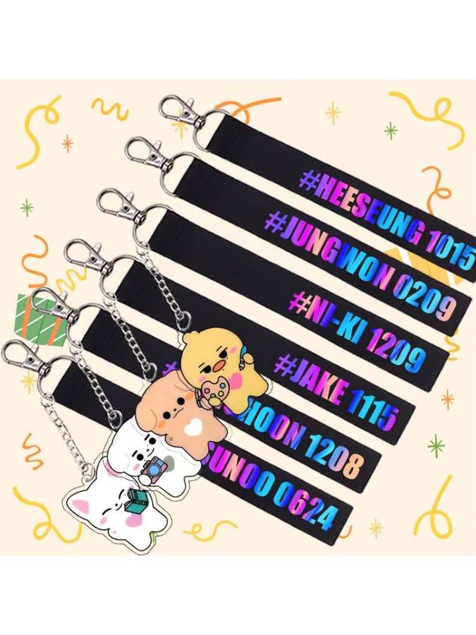 Acryl-Anhänger Lanyard, Schwarz, Unisex - Bild 2