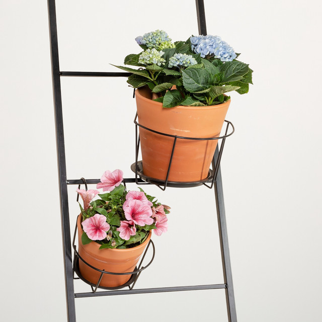 BLUME2000 Balkontopfhänger aus Metall in Grau, klein, Breite: 11 cm - Bild 1