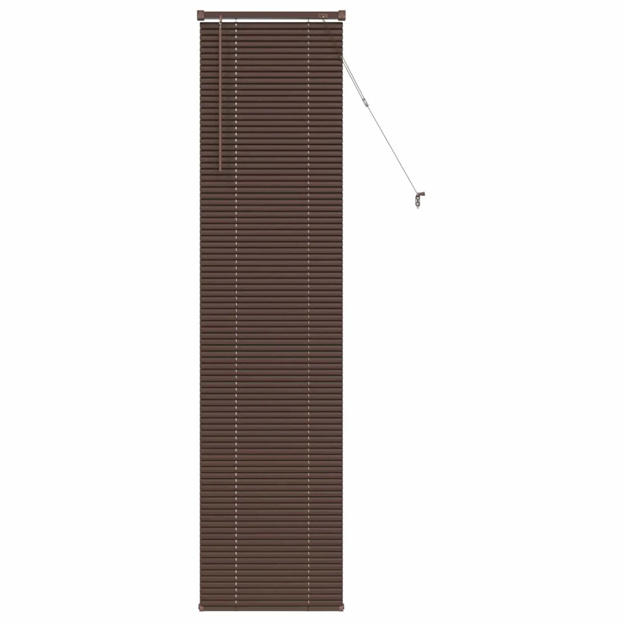 vidaXL Venetianer Jalousie Dunkelbraun mit Muster aus PVC, Breite: 60 cm, Höhe: 213 cm - Bild 2