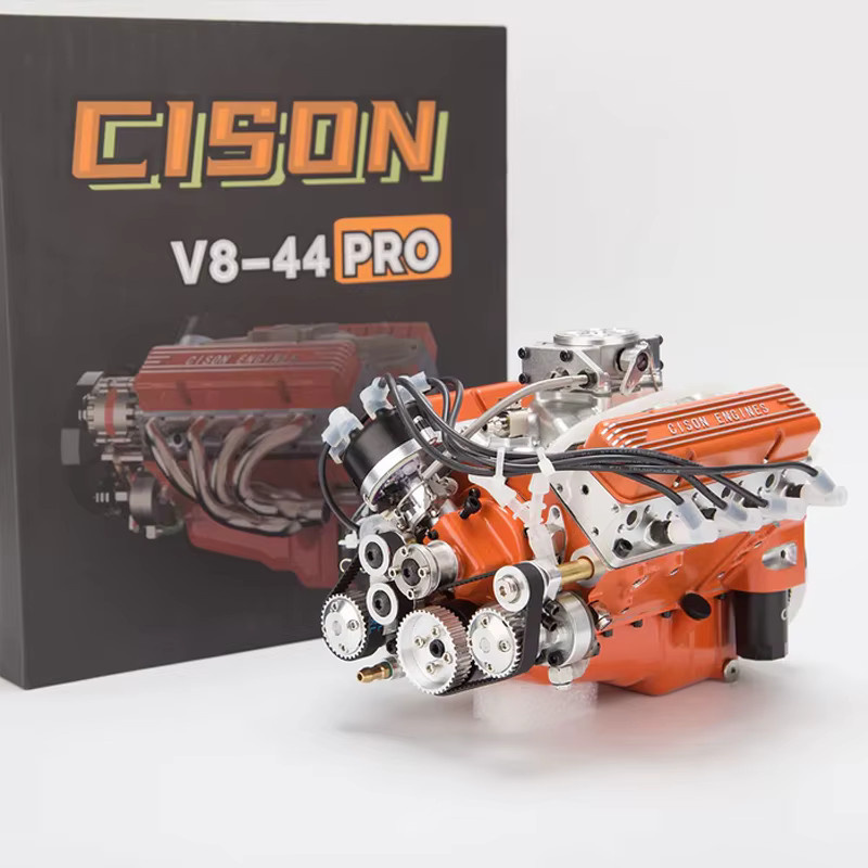 CISON V8 wassergekühltes Motormodell 44 CC 8-Zylinder-Modellbausatz mit interner Verbrennung - Bild 2