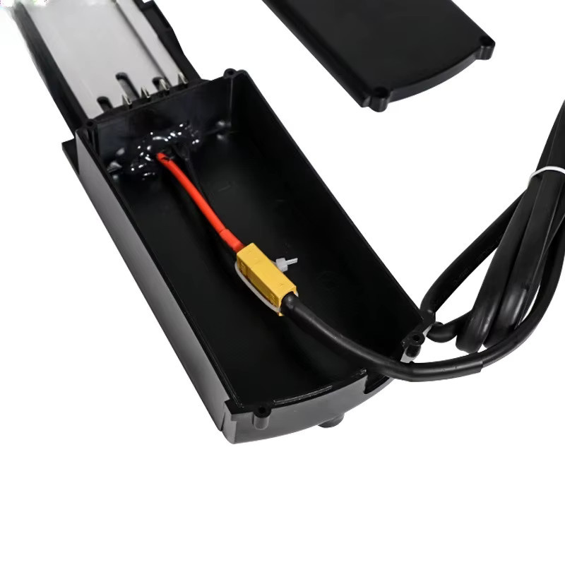 OUXI Batterie Basis Montage Platte Halterung für OUXI V8 Elektrisches Fahrrad mit 4-Pin Schiene und XT60 Stecker, Schwarz - Bild 3