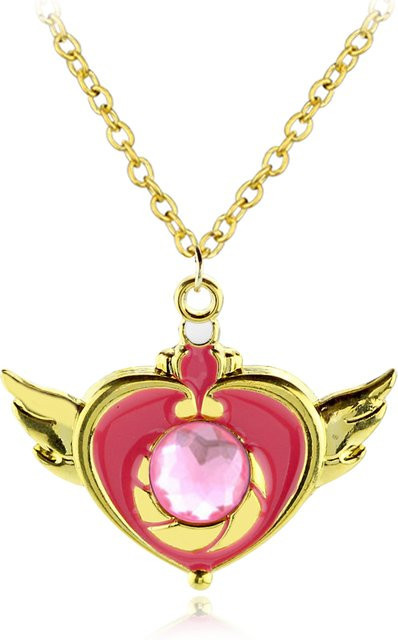 TAKARA TOMY Halskette, Herzanhänger, Gold, Kristall, Kinder - Bild 1