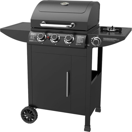 El Fuego Gasgrill San Francisco 3+1 AY5632 mit Edelstahlbrennern, Seitenbrenner und Warmhalterost