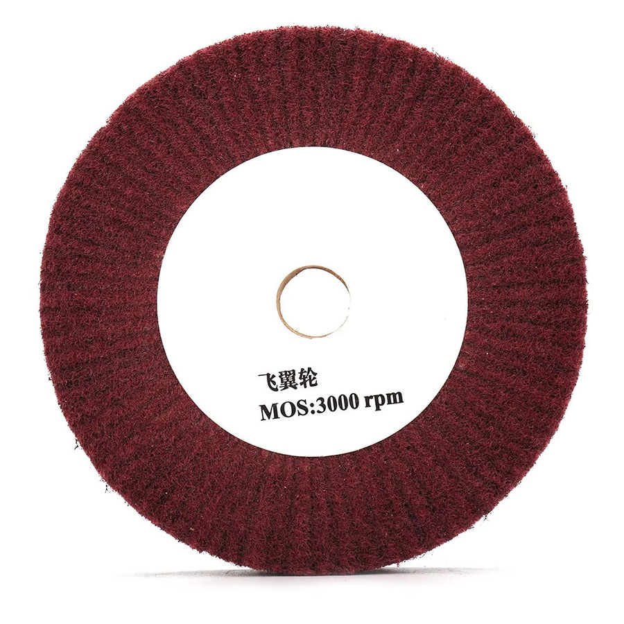 SI FANG Vlies-Polierscheibe aus Nylon als Fächerscheibe zur Metallreinigung und Rostentfernung, Dicke: 2,5 cm - Bild 3