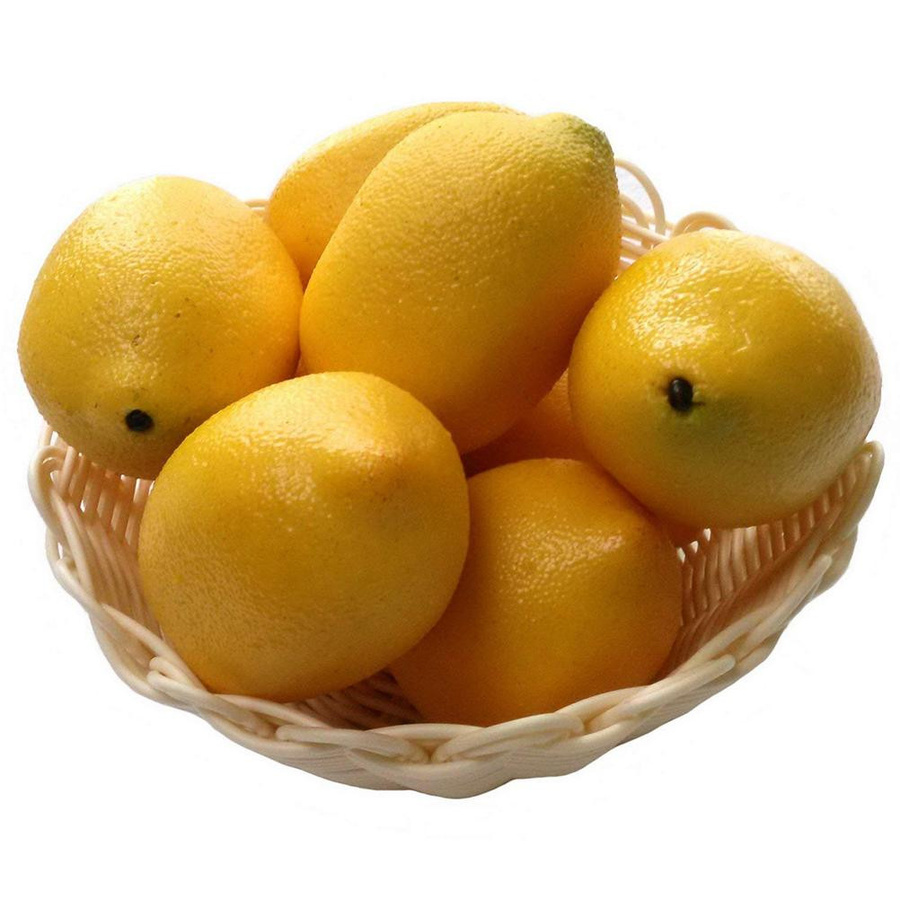 10 Stück Fishine Simulierte Zitronen aus Schaumstoff als Obst Modell in Gelb für Fotografie und Display-Dekoration - Bild 3