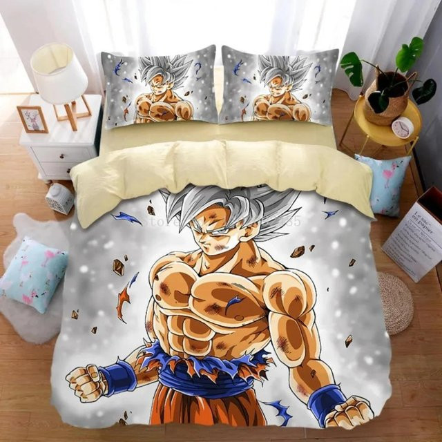 DragonBall Bettwäsche Kollektion Super Saiyan aus Mikrofaser-Polyester, Mehrfarbig, B/H: 135 x 200 cm - Bild 1