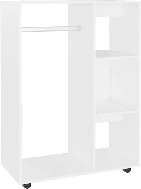 vidaXL Kleiderschrank Weiß aus Holzwerkstoff B/T/H: 80 x 40 x 110 cm - Bild 1
