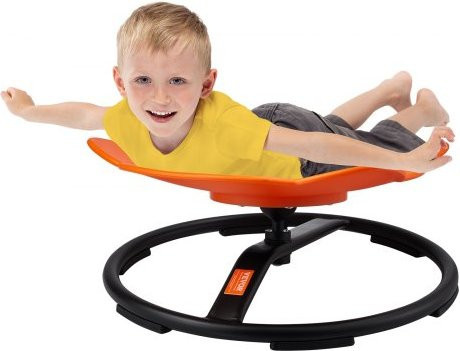 VEVOR Elefanten Drehstuhl für Kinder in Orange, 360 Grad drehbarer Sensory Chair zur Förderung von Koordination und Balance mit rutschfester Metallbasis - Bild 1