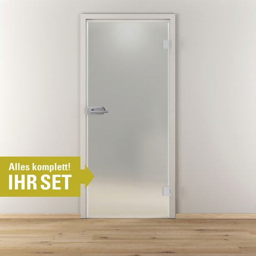 NOVADOORS Glasdrehtür-Set Nova GST 501 in Grün mit Aluminiumrahmen, B/H: 83,4 x 197,2 cm - Bild 1