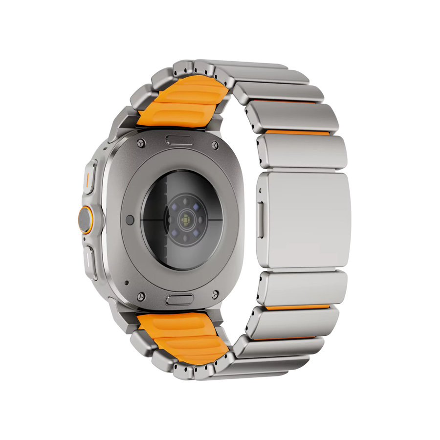 Uhrenarmband Edelstahl, Silber, Samsung Galaxy Watch Ultra 47 mm, Unisex - Bild 2