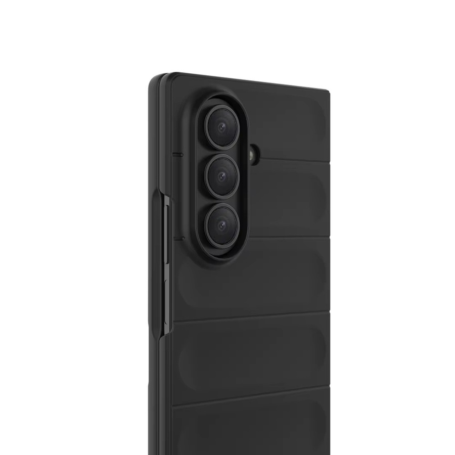 Robuste Silikon Anti-Sturz Handyhülle für Samsung Galaxy Z Fold 7 6 5 4 in Pink oder Black - Bild 2