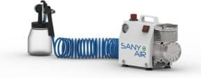 Aerotec SANY AIR Kompressor zur Oberflächendesinfektion mit Zerstäuberflasche in Weiß - Bild 1
