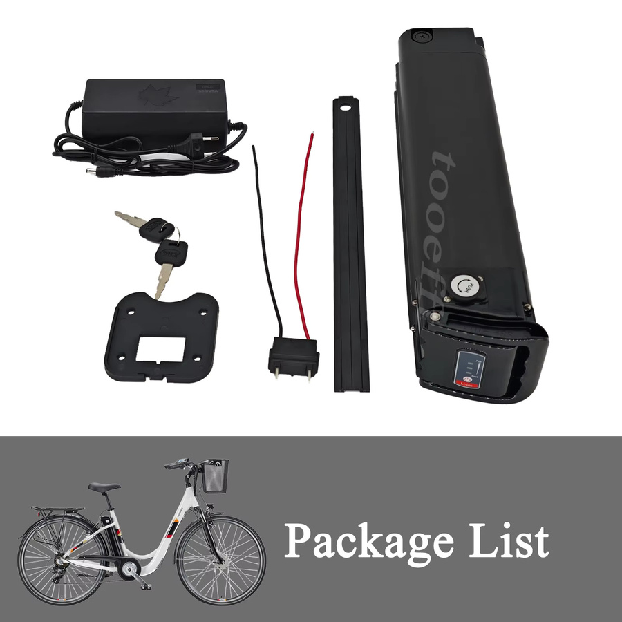 Telefunken Multitalent Zündapp Z510 E-Bike Akku 36V 10,4Ah Silver Fish Batterie in Silver/Black - Bild 5