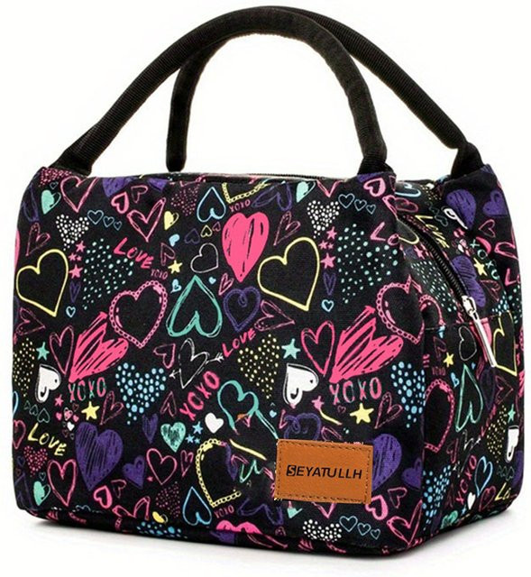 SEYATULLH Lunchbag Thermische Kühltasche in Multicolour für Picknick, Schule und Reisen - Bild 1