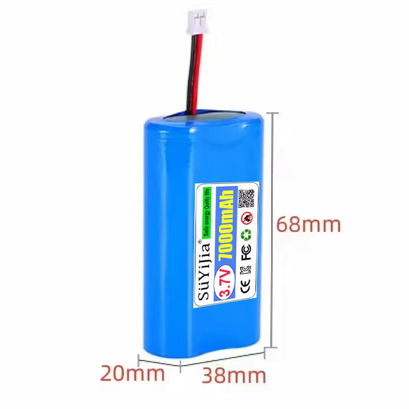 SUYIJIA Lithium-Ionen-Akku Pack 3,7 V 5200 mAh mit JST PH2.0 Stecker in Blau - Bild 2