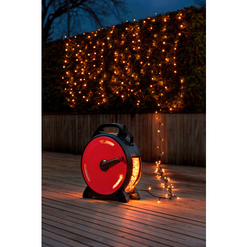 Konstsmide LED-Lichterkette Multicolor in Schwarz und Rot mit 800 Leuchtmitteln, netzbetrieben, IP44 wetterfest - Bild 3