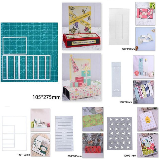 Metall Schneidwerkzeug für 3D Pop-up Rahmen und DIY Scrapbook in Silber - Bild 1