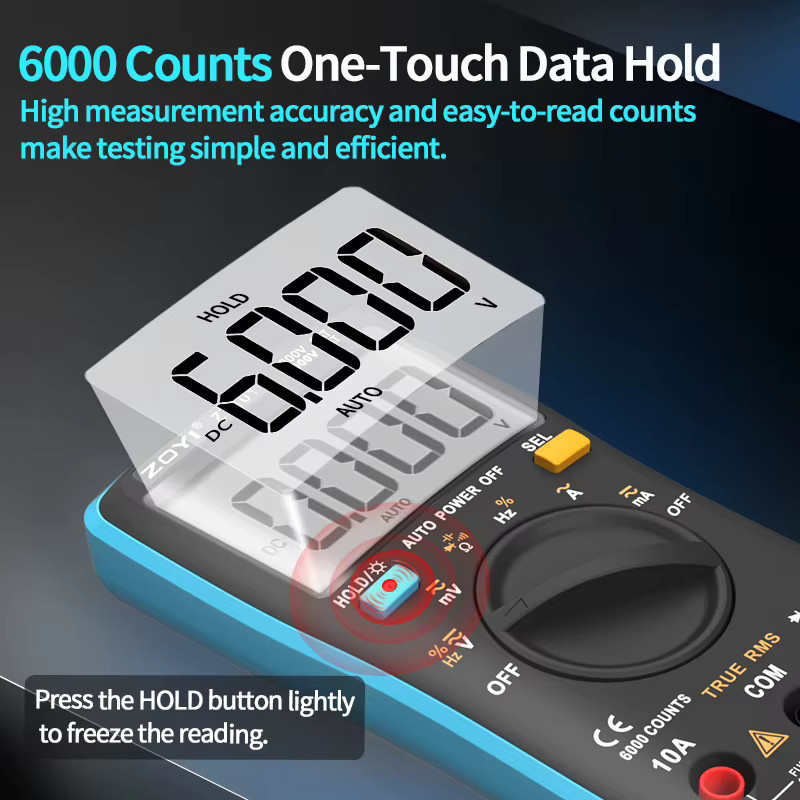 Zoyi ZT100 und ZT101 digitale Multimeter mit automatischer Bereichswahl für hochpräzise Messungen - Bild 2