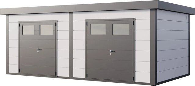 Telluria Gerätehaus DUO in Weiß, B/H/T: 672 x 265 x 388 cm - Bild 1