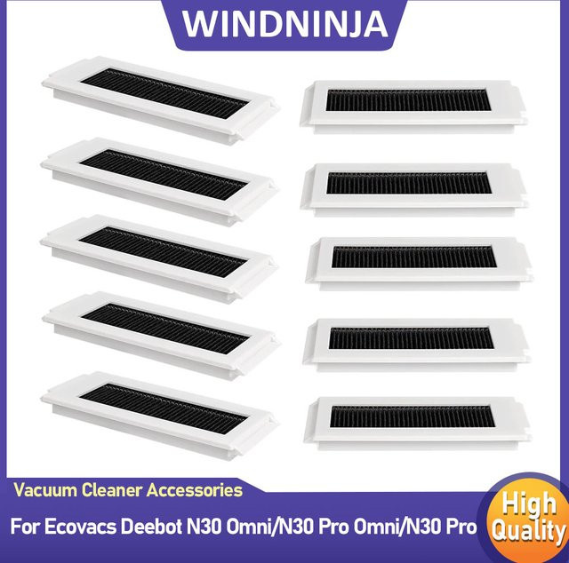 Ecovacs HEPA-Filter Ersatzteile für DEEBOT N30 Pro N30 Omni N30 Pro Omni Roboterstaubsauger in Weiß - Bild 1