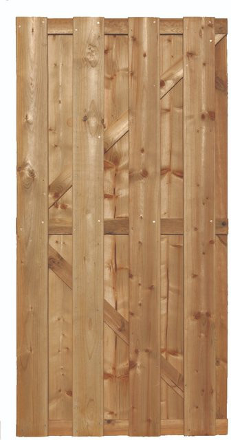 Gartentor aus Kiefernholz 90 x 180 cm - Bild 1