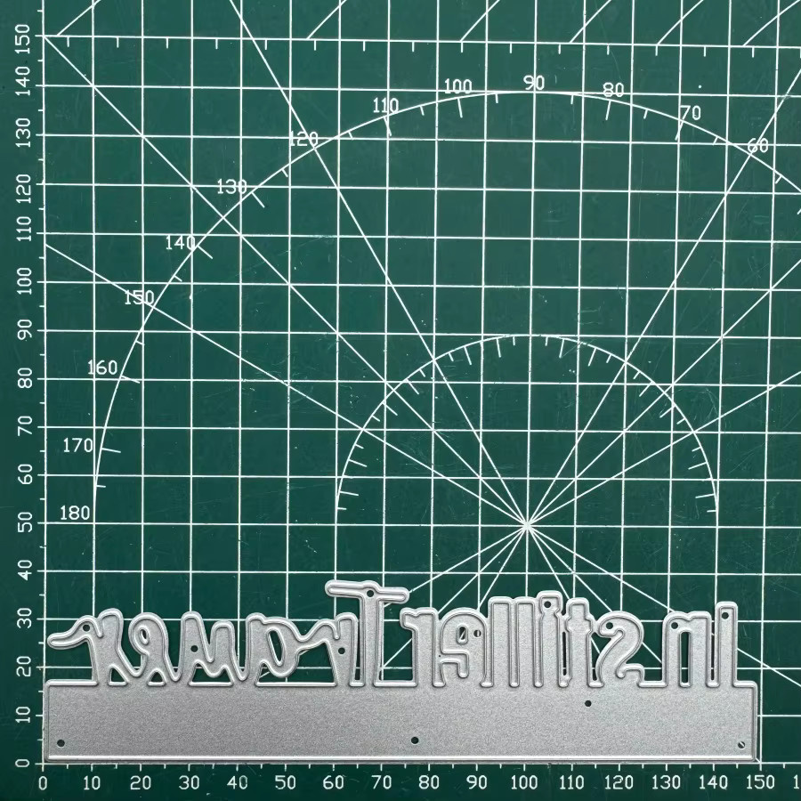 Metall-Stanzformen für DIY Scrapbooking und Kartenherstellung mit deutscher Phrase im Stiller Trauer, Silber - Bild 3
