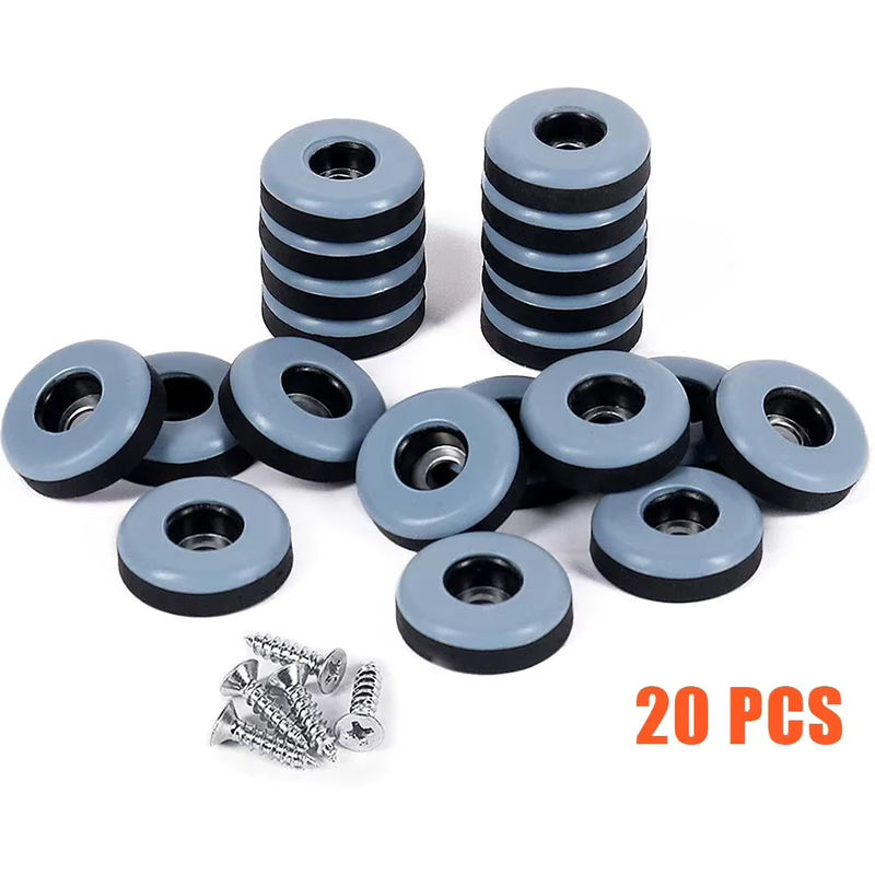 20er Set Möbelfüße Sliders als Bodenschutz und Möbelmover für Bett, Sofa und Tisch - Bild 4