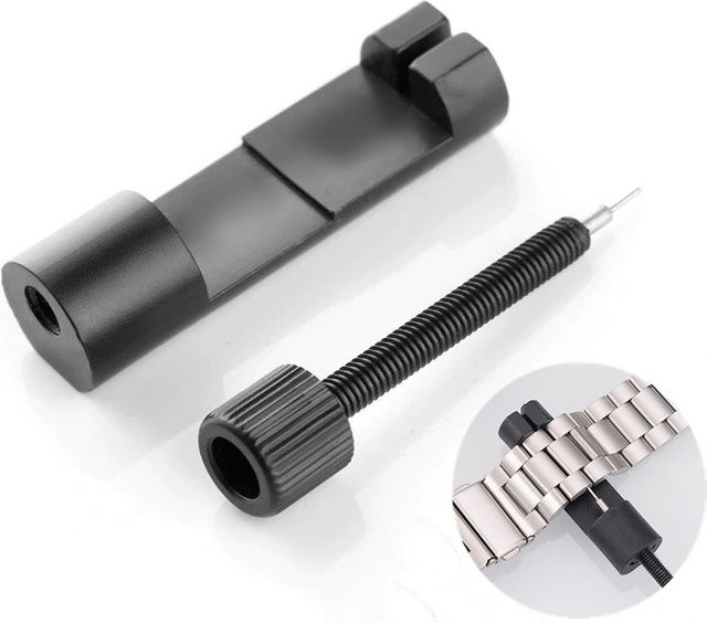 JBAILI Uhrenarmband Reparatur-Kit, Edelstahl, Schwarz, Unisex - Bild 1