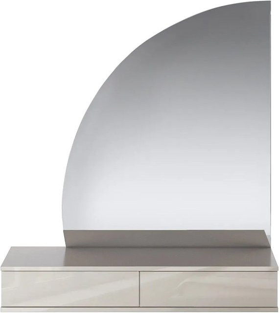 Schminktisch Jineza in Beige mit Hollywood LED-Spiegel für dein Schlafzimmer, Breite: 100,2 cm - Bild 1