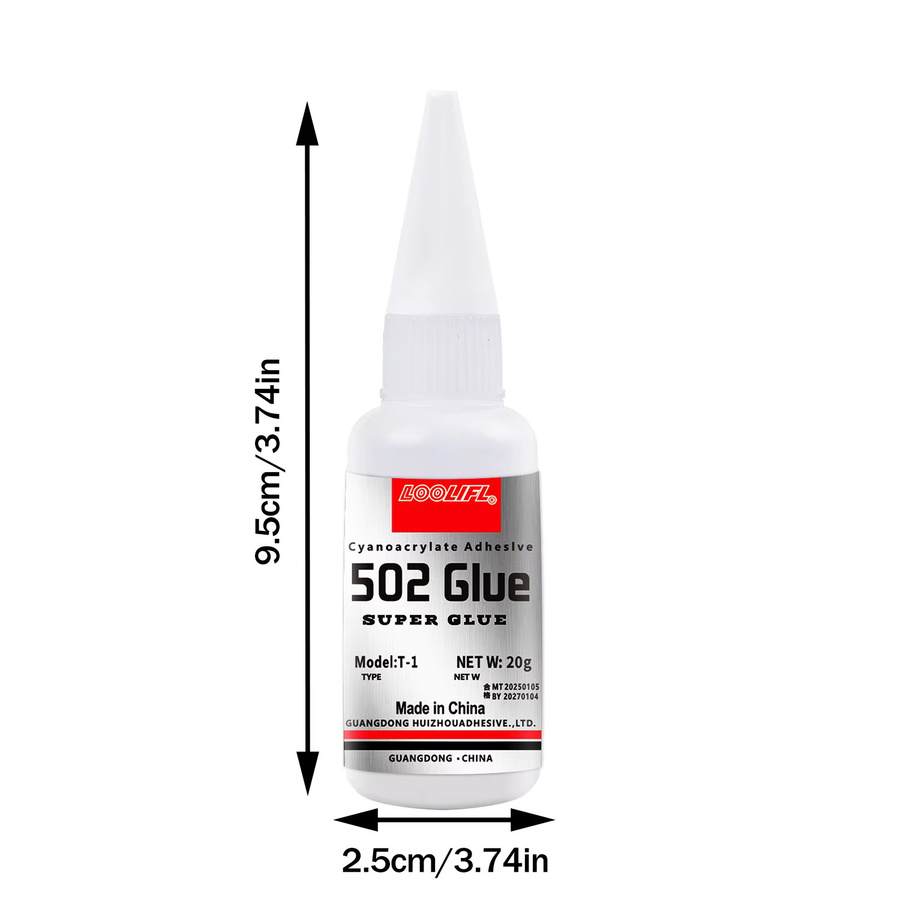 LOOLIFL Superkleber 502 Hochfester Cyanacrylat-Klebstoff für Kunststoff, Leder, Gummi, Holz und Metall - Bild 7