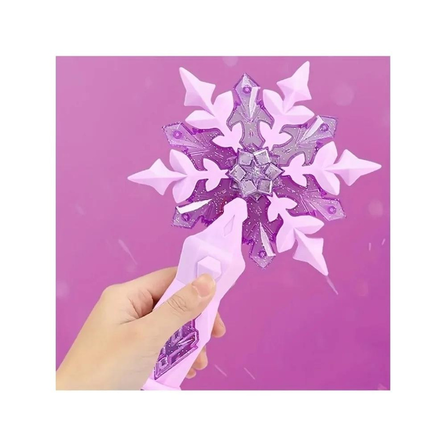 Yiran toy Prinzessin Schneeflocke Zauberstab mit Licht und Ton violett - Bild 3