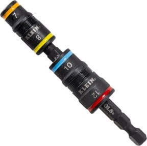 Klein Tools Flip Steckschlüssel 4 in 1 metrisch 1/4 Zoll schlagfest multicolor - Bild 1